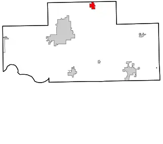 Location within Payne County and Oklahoma