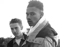 Peanut Butter Wolf (left) and Charizma (right)