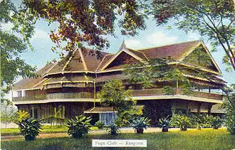 Pegu Club Postcard in 1910