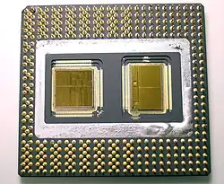 Two dies bonded onto one chip carrier