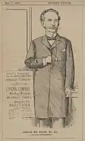 'People We Know – No. 131: A Popular Entrepreneur', published in Sydney Punch, 7 May 1881.