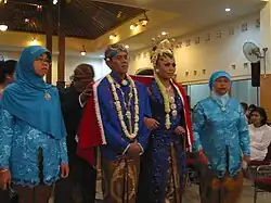 Panggih ceremony, meeting between bride and groom on their wedding day
