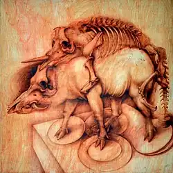 Untitled XI, undated, airbrush, 119 x 120&nbsp;cm