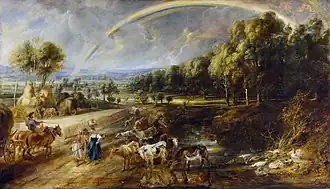 Peter Paul Rubens – Landscape with a Rainbow, c. 1638