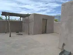 This is a representation of what a Hohokam house looked like 700 years ago.