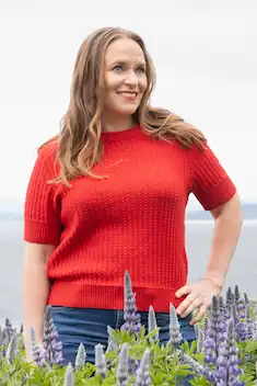 Photo of Author Satu Ramo in Westfjords of Iceland