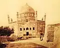 Photograph of the entrance to the tomb of Ahmad Shah Abdali in Kandahar, Afghanistan, by Benjamin Simpson, ca.1880