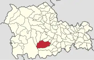 Location in Neamț County