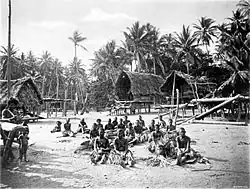 Kerepunu women at the market place of Kalo, 1885