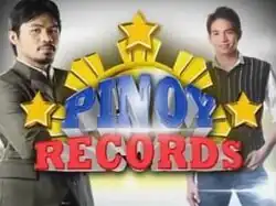 An image of Manny Pacquiao and Chris Tiu. The show title is displayed on the center of the image.