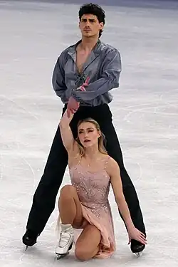 Piper Gilles and Paul Poirier perform at the 2024 World Championships