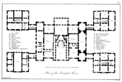 Plan of the piano nobile