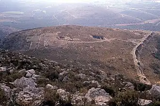 View of New Pleuron, looking south