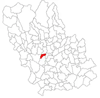 Location in Prahova County