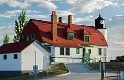 North side view of the lighthouse