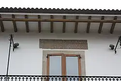 Inscription on the façade of the House of Light