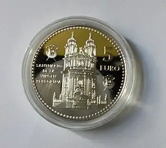 Silver coin belonging to the&nbsp; Spain Capitals of Province series, which was released in 2011