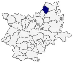 Popovac municipality within Osijek-Baranja County