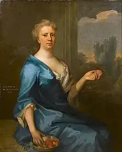 Portrait of Jane Stebbing, wife of Thomas Aynscombe, 1706