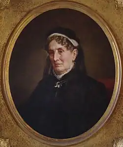 Sarah Childress Polk (at age 75), 1878, oil painting, James K. Polk Home Collection, Columbia, Tennessee