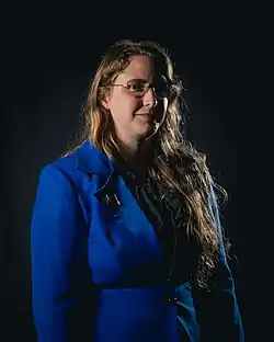 Palmer at the 75th Worldcon in Helsinki, Finland, in August 2017