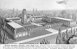 Tower Hall and connected buildings, 1909