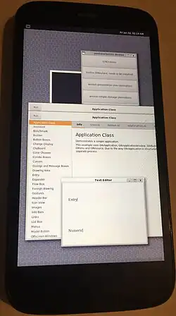 Weston (Wayland compositor demo) on the Moto G