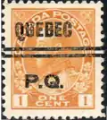 Canadian precancel stamp from Quebec City