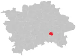 Location of Horní Měcholupy in Prague