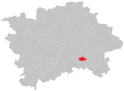 Location of Petrovice in Prague