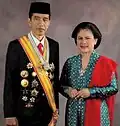 President Joko Widodo and First Lady Iriana