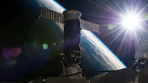 Progress MS-16 docked to the ISS. The one who undocked Pirs.