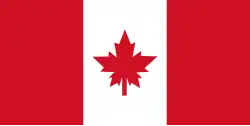 Proposal for Flag of Canada, by George F. G. Stanley[31] (1964)