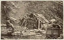 Prospector's hut Upper Dargo, 1870