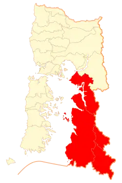Location in the Los Lagos Region