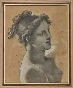 Prud'hon, Study of the Young Woman (1818), current location unknown.