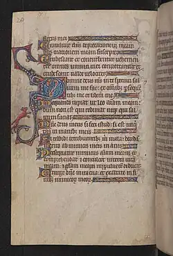 A 14th-century French psalter