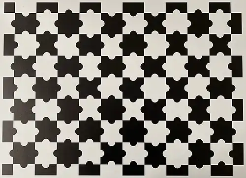 An example of a PuzzleBoard pattern with 8x11 chessboard corners.