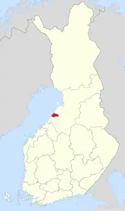 Location of Pyhäjoki in Finland