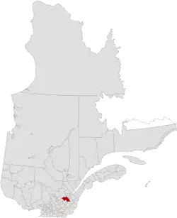 Location of Lotbinière