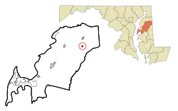 Location of Barclay, Maryland