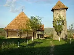 Wooden church in Tău