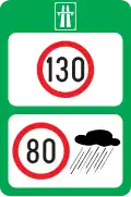 Speed limit motorway