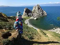 Shaman Rock, Shamanka, and a serge, left-hand side.