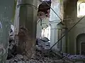Interior of church before the final collapse