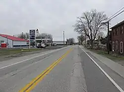 Looking west on U.S. Highway 50 in Rainsboro