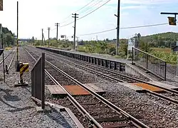 Level crossing and No.2 Platform