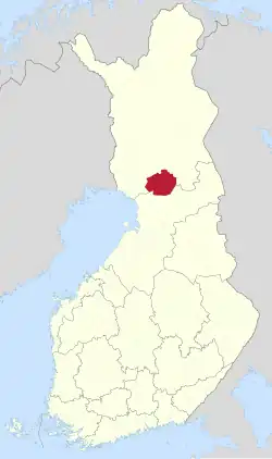 Location of Ranua in Finland