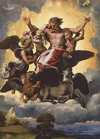Raphael Vision of Ezekiel. 41 × 30 cm.