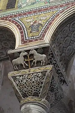 Capital in the mid-6th century Basilica of San Vitale (Ravenna, Italy)